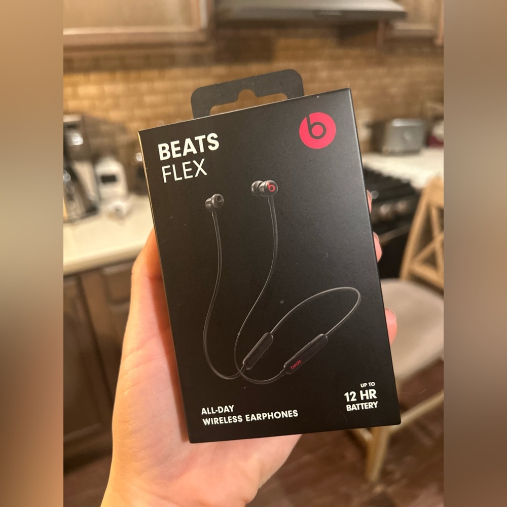 Never opened Beats Flex All-Day wireless headphones